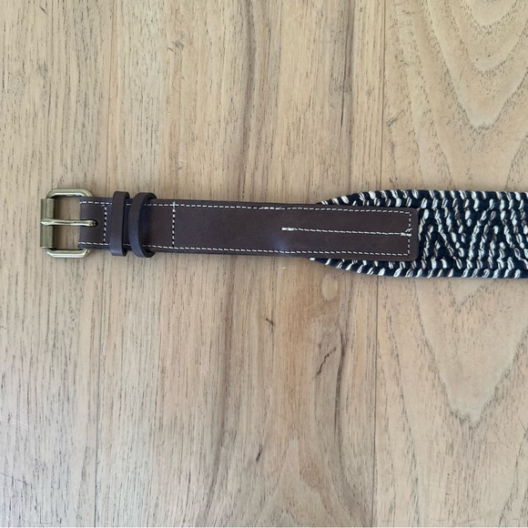 JCREW Woven Fabric and Leather Belt - Picture 3 of 7